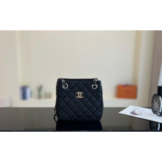 샤넬 클래식 캐비어 미니 버킷백 금장 AS3176 (국내배송)