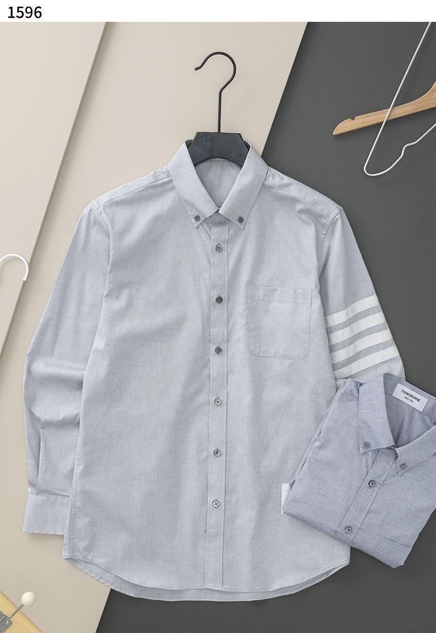 톰브라운 플란넬 셔팅 화이트 4바 셔츠