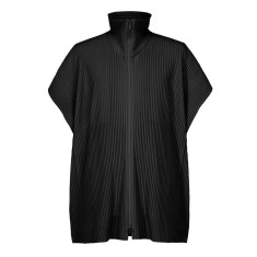 이세이미야케 옴므플리세 리사이클 폴리에스터 트리코 플리츠 코트