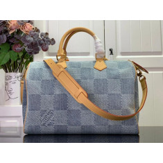 루이비통 스피디 40 반둘리에 숄더백 크로스백 N40701 데님