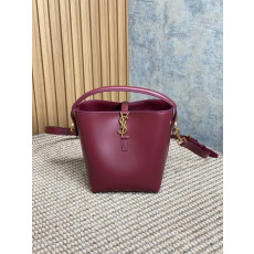 생로랑 LE37 버킷백 버건디 - 미니, 스몰, 미듐