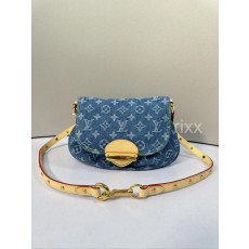 루이비통 선셋 핸드백 데님