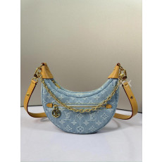 루이비통 루프 데님 핸드백