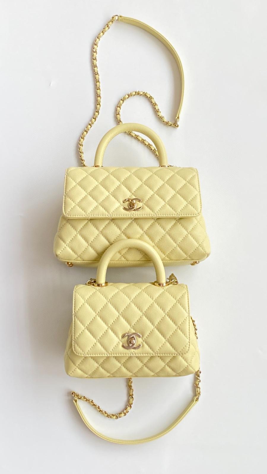 [지존샵] 샤넬 코코핸들 샴페인 골드 미니, 스몰, 미듐 