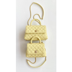 [지존샵] 샤넬 코코핸들 샴페인 골드 미니, 스몰, 미듐 