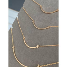 티파니앤코 스마일 목걸이 925실버 + 18k 10밀스 도금