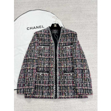 샤넬 24SS 공방컬렉션 믹스드 체크 코튼 울 트위드 자켓 P77691