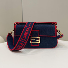 펜디 바게트백 [워싱데님] [레드엣지]