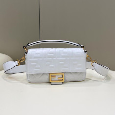 펜디 레더 바게트백