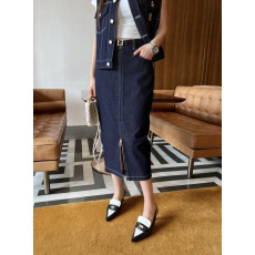 펜디 데님 스커트