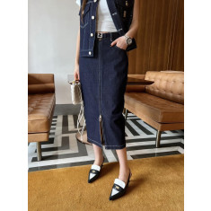 펜디 데님 스커트