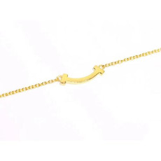 티파니 T 스마일 펜던트 목걸이 마이크로