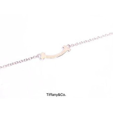 티파니 T 스마일 펜던트 목걸이 마이크로