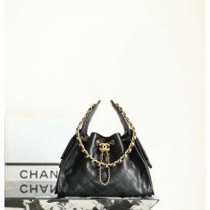 [팬더샵] 샤넬 25백 캐비어 블랙 스몰, 미듐