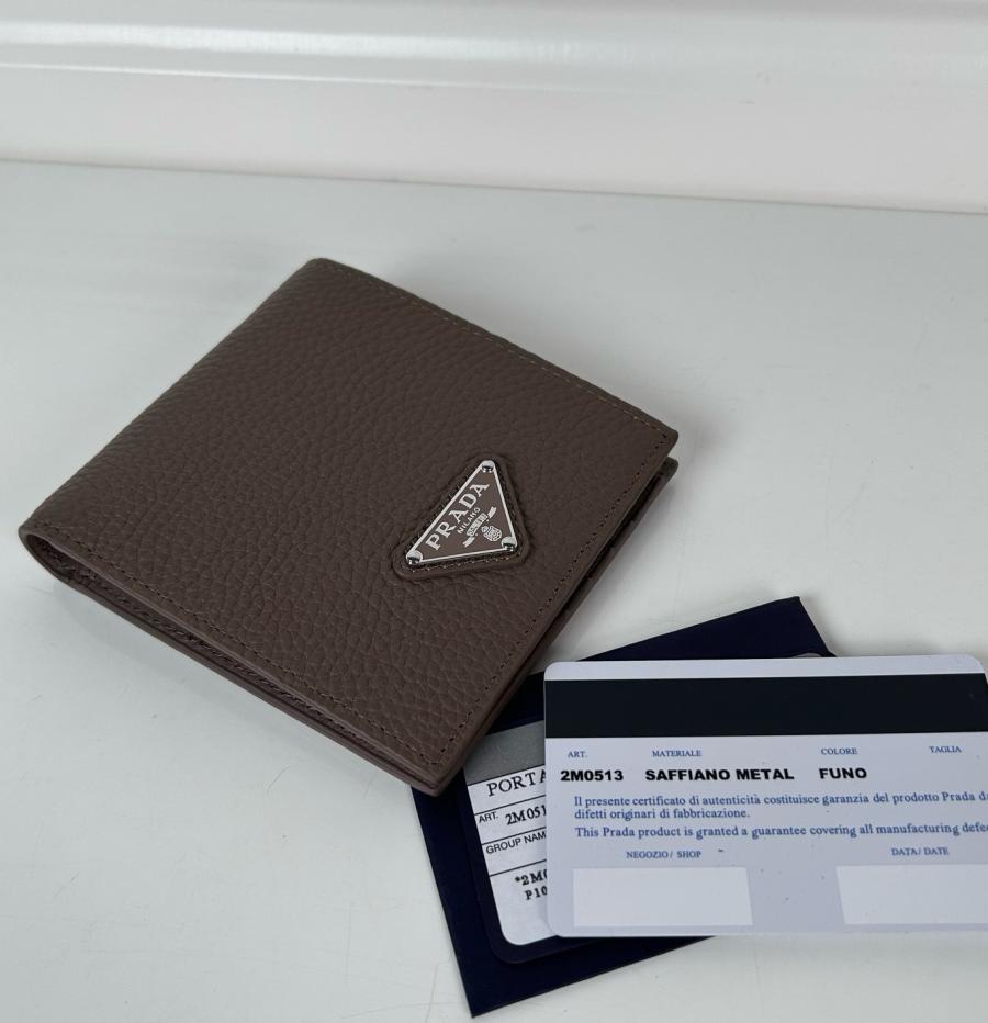 프라다 25S 2M0513 레더 삼각로고 반지갑
