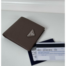 프라다 25S 2M0513 레더 삼각로고 반지갑