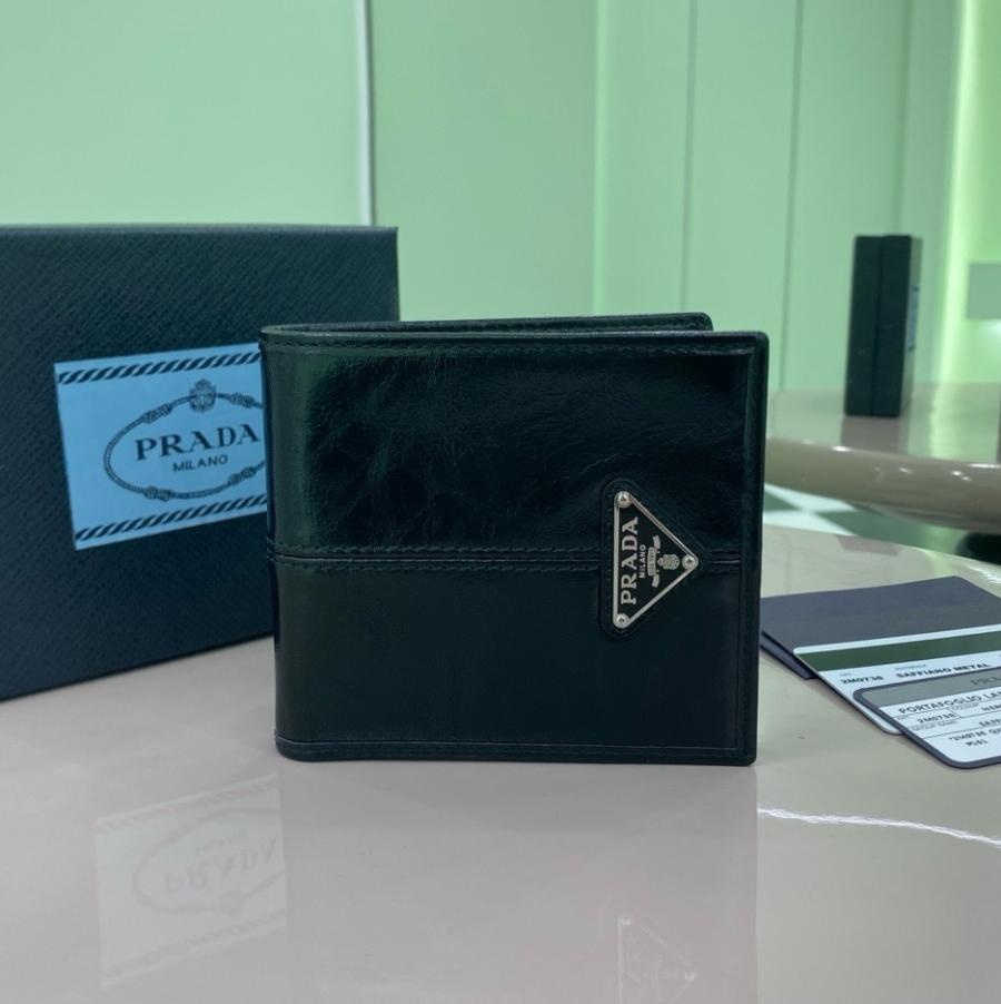 프라다 25S 2M0738 삼각로고 레더 코인 반지갑