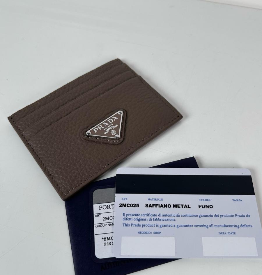 프라다 25S 2MC025 삼각로고 레더 카드 지갑