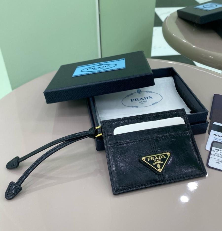 프라다 25S 2MC025 삼각로고 레더 카드 지갑
