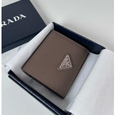 프라다 25S 2MO004 삼각로고 레더 카드 반지갑
