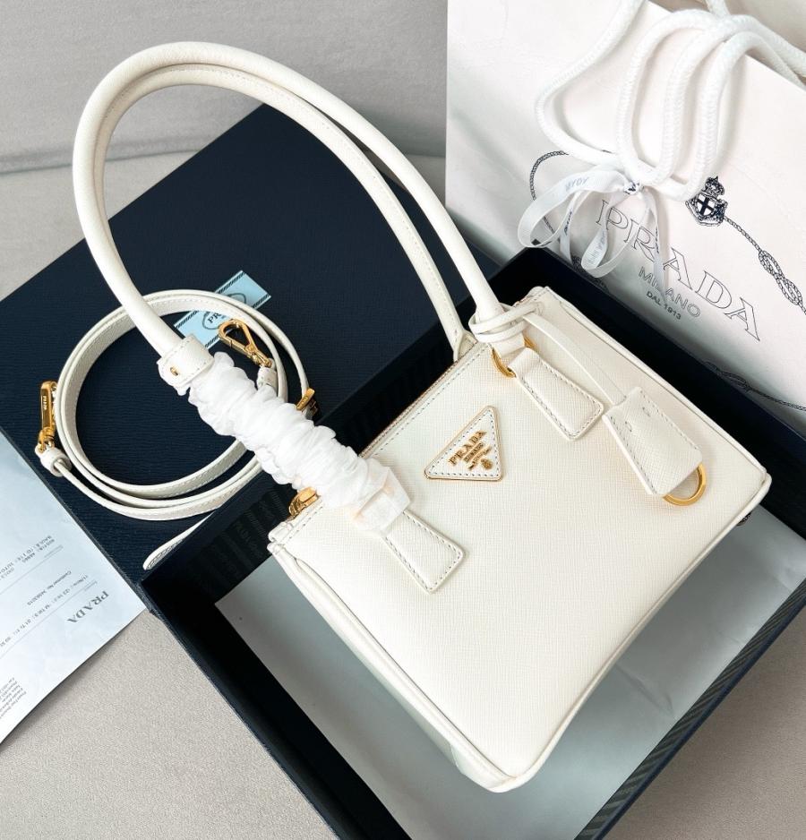 프라다 갤러리아 사피아노 1BA906 롱 탑핸들 미니백