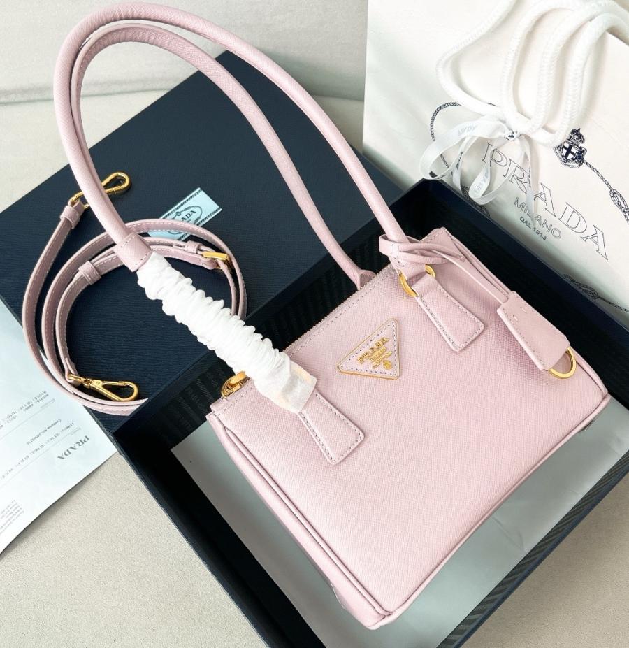 프라다 갤러리아 사피아노 1BA906 롱 탑핸들 미니백