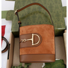 구찌 833660 홀스빗 스웨이드 버킷백