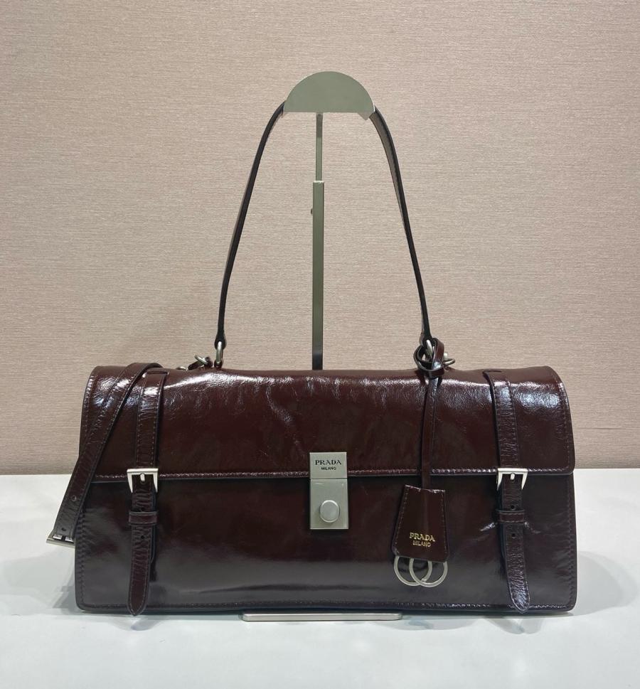 프라다 1BN024 1BN026 레더 플랩 숄더백