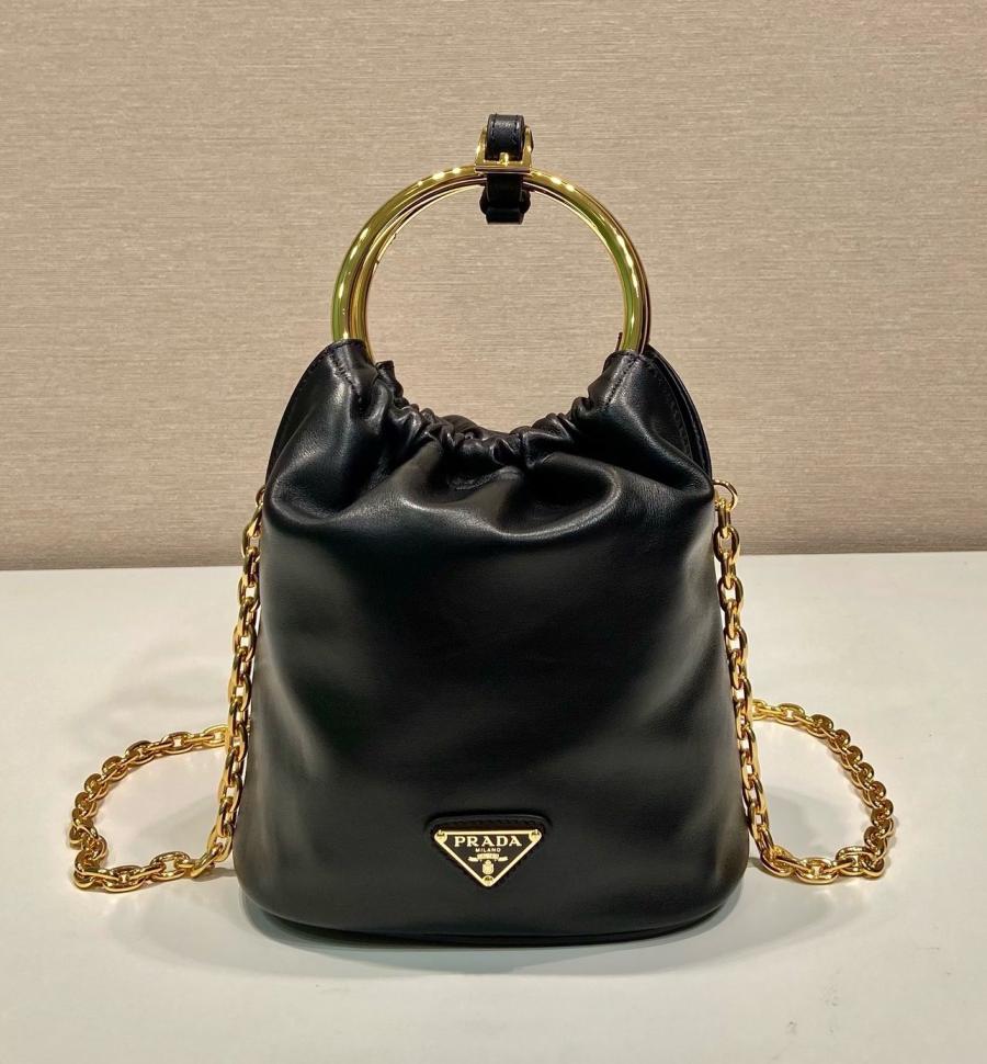 프라다 1BC227 나파 레더 미니 버킷백