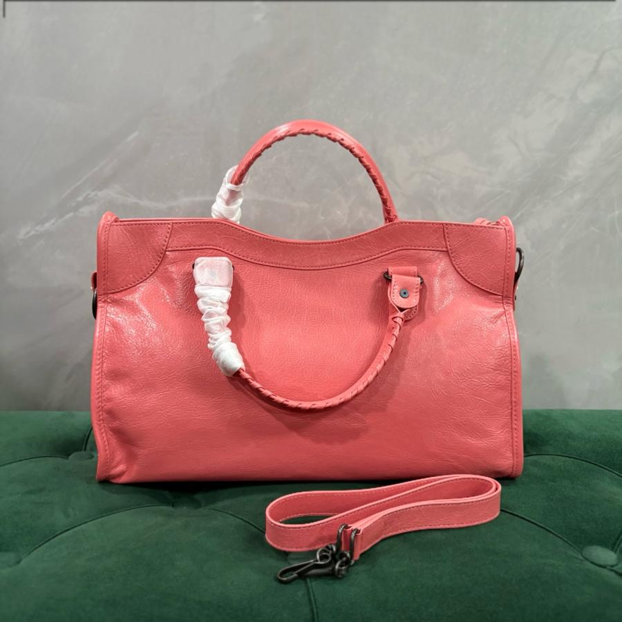 발렌시아가 르시티 라지 딥핑크 브라스