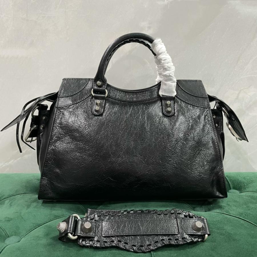 발렌시아가 르 카골 시티 핸드백 38cm 빈티지 실버 장식