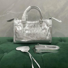 발렌시아가 르시티 미디움 실버 샤이니 실버