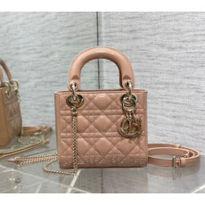 디올 레이디백 미니 페이던트 핑크 금장 (국내배송)