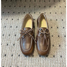 미우미우 블리치드 가죽 로퍼