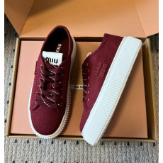 미우미우 데님 스니커즈 4.5cm 굽높이