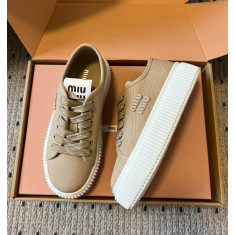 미우미우 데님 스니커즈 4.5cm 굽높이