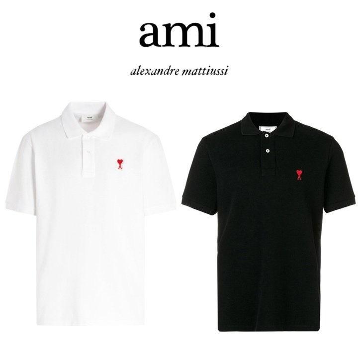 아미 스몰패치 카라 티셔츠 남녀공용 2colors (국내배송)