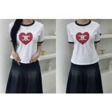 셀린느 하트 트리옹프 반팔티셔츠 (국내배송)