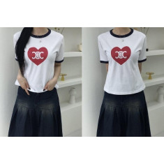 셀린느 하트 트리옹프 반팔티셔츠 (국내배송)