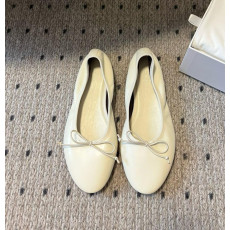 더로우 가죽 발레리나 플랫슈즈