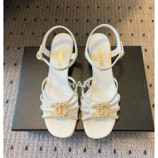 샤넬 CC진주 로고 로마 샌들