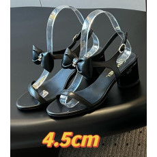 샤넬 리본 미들힐 샌들 2cm, 4.5cm 굽높이