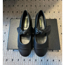 샤넬 메리제인 리본 플랫슈즈