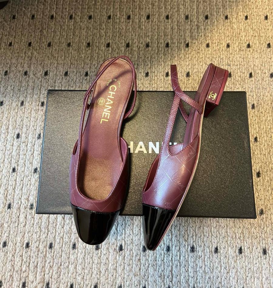 샤넬 25SS 투톤 슬링백 2cm 굽높이