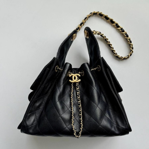 [지존샵] 샤넬 25백 캐비어 블랙 스몰, 미듐