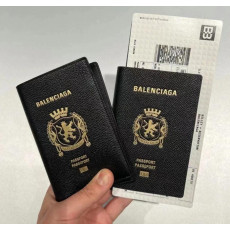 발렌시아가 패스포트 홀더 블랙