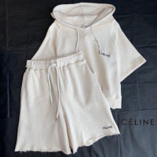 셀린느 후드크롭 반팔 셋업 2컬러 (국내배송)