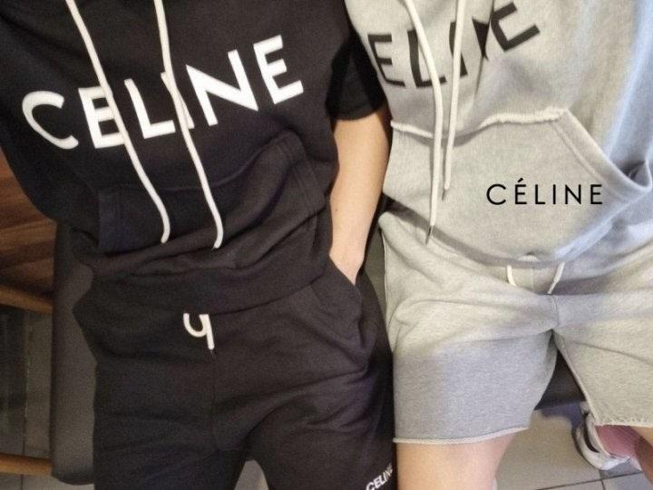 셀린느 레터링 쭈리 후드 셋업 2컬러 (국내배송)