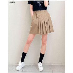 프라다 여성 언발란스 플리츠 랩 팬츠 (국내배송)