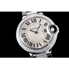 까르띠에 발롱블루 33mm- 쿼츠 W4BB0016